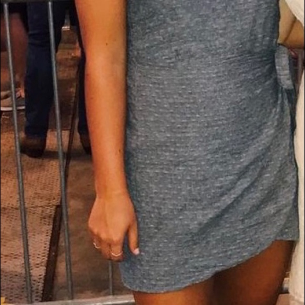 Blue tank tie dress